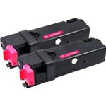 2 Pack Dell 1320 / 1320C / 1320CN Magenta Compatible High-Yield Toner Cartridges