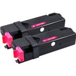 Dell 2130cn 2135cn Magenta Compatible High-Yield Toner Cartridges 2-Pack