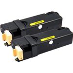 Dell 2130cn 2135cn Yellow Compatible High-Yield Toner Cartridges 2-Pack