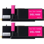 2 Pack Dell C1660 / C1660w Magenta Compatible Toner Cartridges