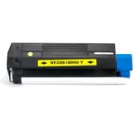 Oki C5100/C5200/C5300/C5400/C5400N Yellow Compatible High-Yield Toner Cartridge