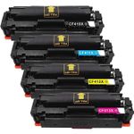 4 Pack HP 410X Compatible High-Yield Toner Cartridges