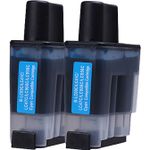 2 Pack Brother LC47C Cyan Compatible Ink Cartridges