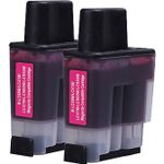 2 Pack Brother LC47M Magenta Compatible Ink Cartridges