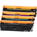 4 Pack HP 650A Remanufactured Toner Cartridges