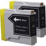 2 Pack Brother LC37BK Black Compatible Ink Cartridges