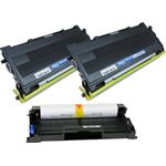 3 Pack Brother TN2030 & DR2025 Compatible Toner & Drum Cartridges