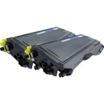 2 Pack Brother TN2150 Black Compatible High-Yield Toner Cartridges