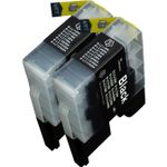 2 Pack Brother LC73BK Black Compatible High-Yield Ink Cartridges (Replaces LC40BK)