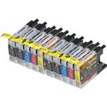 10 Pack Brother LC77 Compatible Extra High-Yield Ink Cartridges