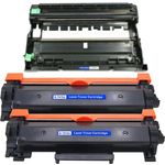 2 Brother TN3340 Black Compatible High-Yield Toner & Drum Cartridge (Replaces TN3310)