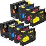 8 Pack HP 932XL & 933XL High-Yield Compatible Ink Cartridges