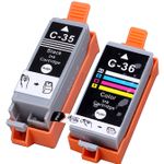 2 Pack Canon PGI-35 & CLI-36 Compatible Ink Cartridges