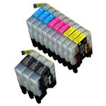 12 Pack Brother LC73 Compatible High-Yield Ink Cartridges (Replaces LC40)