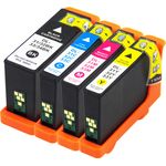 4 Pack Dell Series 33 / 34 Compatible Extra High-Yield Ink Cartridges