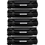 5 Pack Canon 328 Black Compatible Toner Cartridges