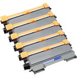 5 Pack Brother TN2250 Black Compatible High-Yield Toner Cartridges (Replaces TN2225)