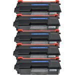 5 Pack Brother TN3440 Black Compatible High-Yield Toner Cartridge (Replaces TN3520)