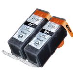 2 Pack Canon PGI-525BK Compatible Pigment Black Ink Cartridges