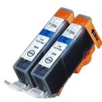 2 Pack Canon CLI-526C Cyan Compatible Ink Cartridges