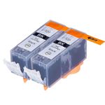 2 Pack Canon PGI-520BK Compatible Pigment Black Ink Cartridges