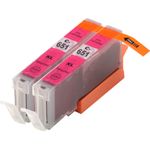 2 Pack Canon CLI-651XL Magenta Compatible High-Yield Ink Cartridges