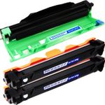 3 Pack Compatible Brother TN1070, DR1070 Toner and Drum Set