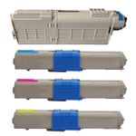 4 Pack Compatible Oki C332DN, MC363DN Toner Cartridges