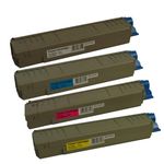 4 Pack Compatible Oki MC860 Toner Cartridges