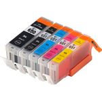 5 Pack Canon PGI-650XL & CLI-651XL Compatible High-Yield Ink Cartridges