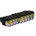 9 Pack Brother LC3339 Ultra High-Yield Compatible Ink Cartridges