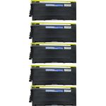 5 Pack Brother TN2025 Black Compatible Laser Toner Cartridges