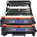 2 Brother TN3340 Black Compatible High-Yield Toner & Drum Cartridge (Replaces TN3310)