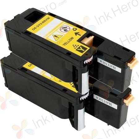 2 Pack Dell E525, E525w Yellow Compatible Toner Cartridges