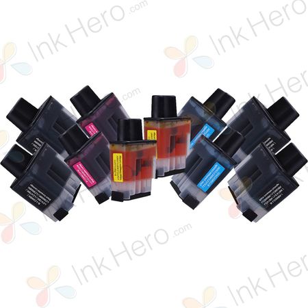 10 pack Brother LC47 Compatible Ink Cartridges