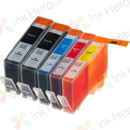 5 Pack HP 920XL High-Yield Compatible Ink Cartridges