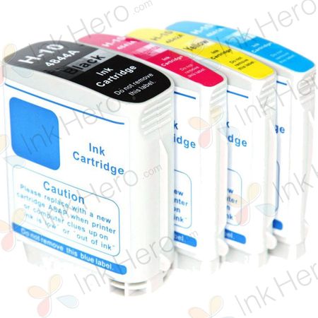 4 Pack HP 10 Compatible Ink Cartridges