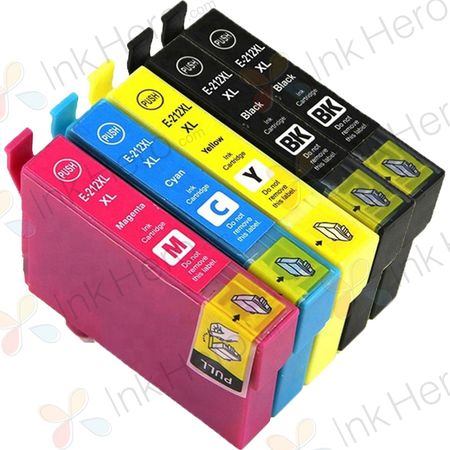 5 Pack Epson 212XL High-Yield Compatible Ink Cartridges