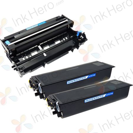 3 Pack Brother TN6600 & DR3000 High-Yield Compatible Toner & Drum Cartridges