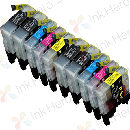 10 Pack Brother LC73 Compatible High-Yield Ink Cartridges (Replaces LC40)