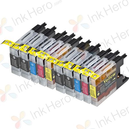 10 Pack Brother LC77 Compatible Extra High-Yield Ink Cartridges