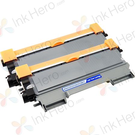 2 Pack Brother TN2250 Black Compatible High-Yield Toner Cartridges (Replaces TN2225)