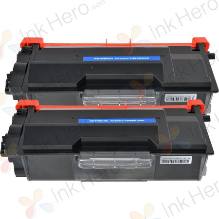 2 Pack Brother TN3440 Black Compatible High-Yield Toner Cartridge (Replaces TN3520)