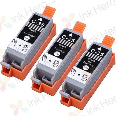 3 Pack Canon PGI-35 Black Compatible Ink Cartridge