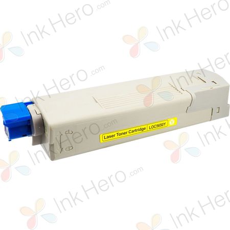 Oki C5650, C5750 Yellow Compatible High-Yield Toner Cartridge (43872309)