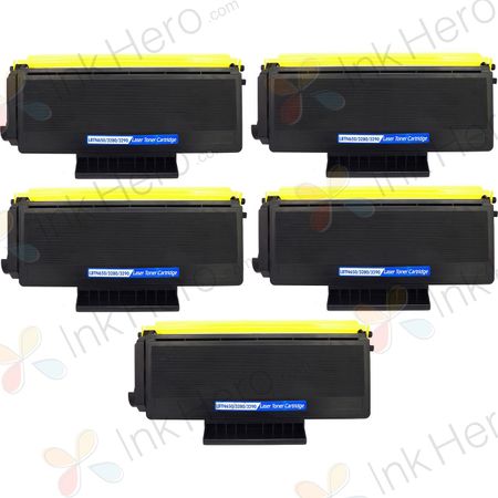 5 Pack Brother TN3290 Black Compatible High-Yield Toner Cartridge (Replaces TN3215)