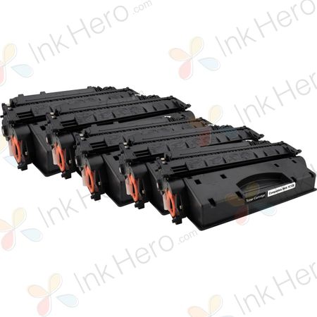 5 Pack Canon 320 Black Compatible Toner Cartridges