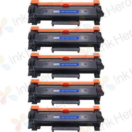 5 Brother TN3340 Black Compatible High-Yield Toner Cartridge (Replaces TN3310)