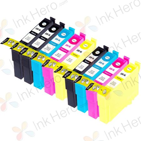 9 Pack Epson 220XL High-Yield Compatible Ink Cartridges