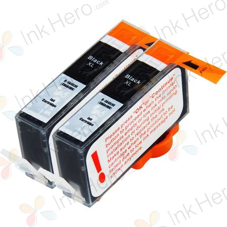 2 Pack HP 564XL Black High-Yield Compatible Ink Cartridges (CN684WA)